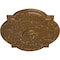Ekena Millwork Waltz Ceiling Medallion (Canopies up to 4 1/2"), 21 1/4"W x 17 3/8"H x 1"P, Smokey Topaz Crackle CM21WASTC - alternate 2